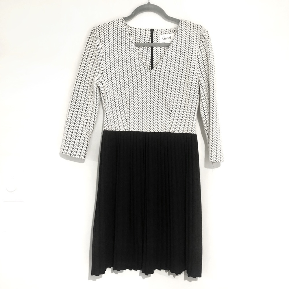 Anthropologie Ganni | jacquard jersey dress